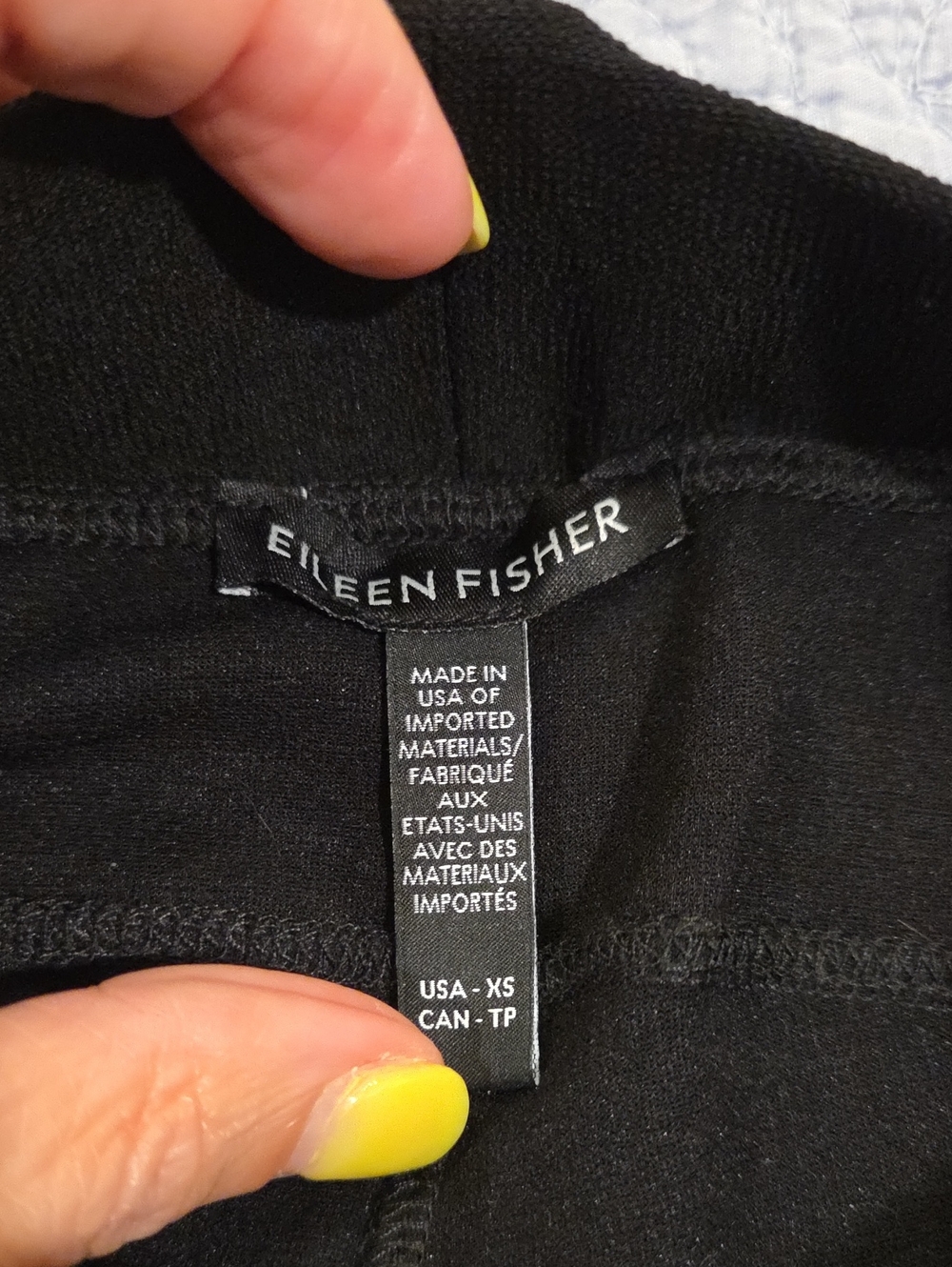 Eileen Fisher Black Flex Ponte Cargo Lantern Pants - Size XS Excellent Condition - Picture 4 of 12